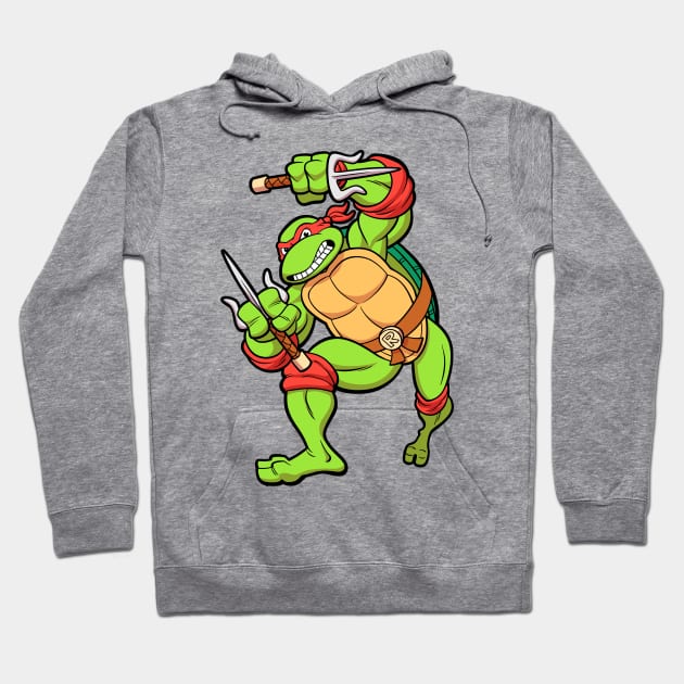 TMNT Raphael Hoodie by tommartinart